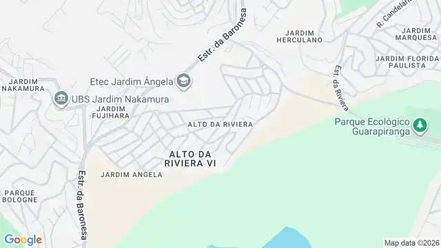 Mapa do bairro Alto da Riviera, Sao Paulo - SP