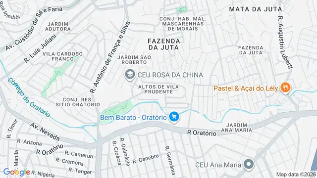 Mapa do bairro Altos de Vila Prudente, Sao Paulo - SP
