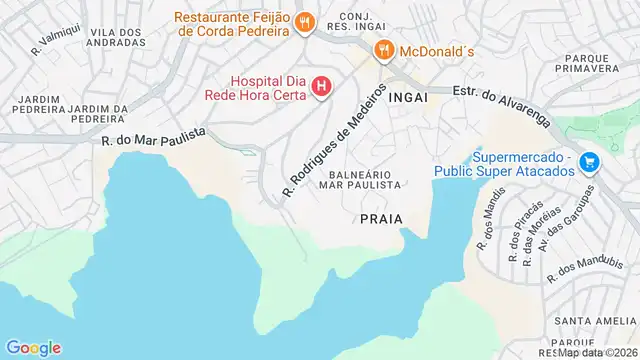 Mapa do bairro Balneário Mar Paulista, Sao Paulo - SP