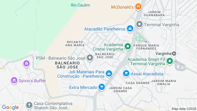 Mapa do bairro Balneário São José, Sao Paulo - SP
