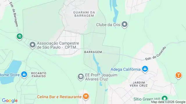 Mapa do bairro Barragem, Sao Paulo - SP
