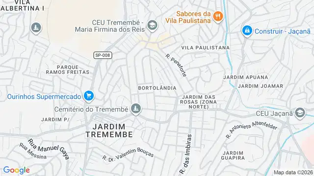 Mapa do bairro Bortolândia, Sao Paulo - SP