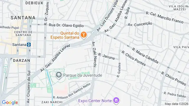 Mapa do bairro Carandiru, Sao Paulo - SP