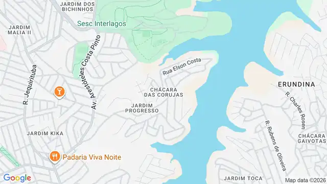 Mapa do bairro Chácara das Corujas, Sao Paulo - SP