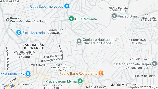 Mapa do bairro Chácara do Conde, Sao Paulo - SP