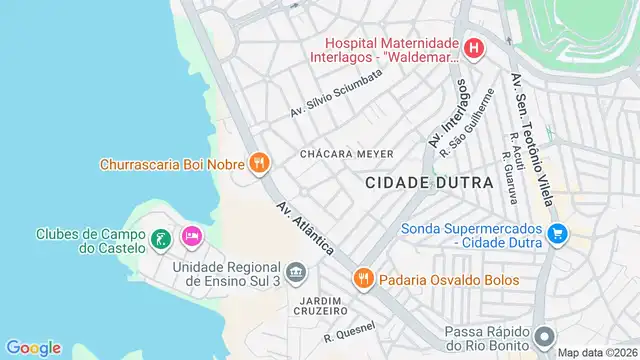 Mapa do bairro Chácara Meyer, Sao Paulo - SP