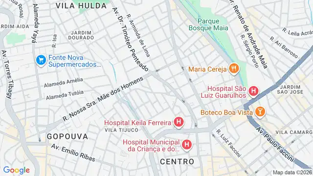 Mapa do bairro Chácara São Luís, Sao Paulo - SP