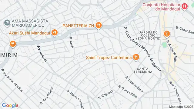 Mapa do bairro Chora Menino, Sao Paulo - SP