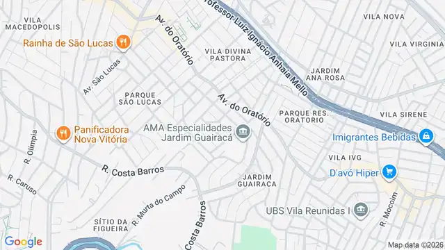 Mapa do bairro Cidade Continental, Sao Paulo - SP