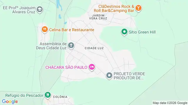 Mapa do bairro Cidade Luz, Sao Paulo - SP