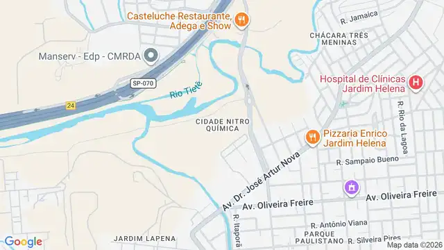 Mapa do bairro Cidade Nitro Química, Sao Paulo - SP