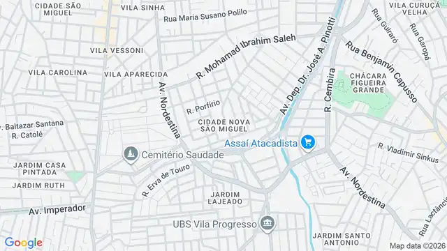 Mapa do bairro Cidade Nova São Miguel, Sao Paulo - SP