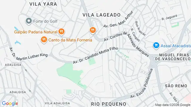 Mapa do bairro Cidade São Francisco, Sao Paulo - SP