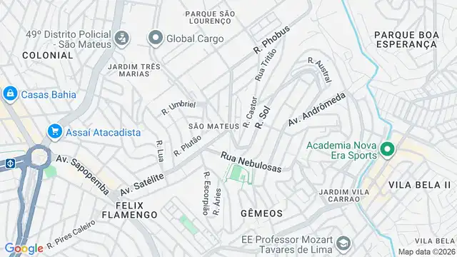 Mapa do bairro Cidade Satelite Santa Barbara, Sao Paulo - SP