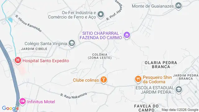 Mapa do bairro Colônia (Zona Leste), Sao Paulo - SP