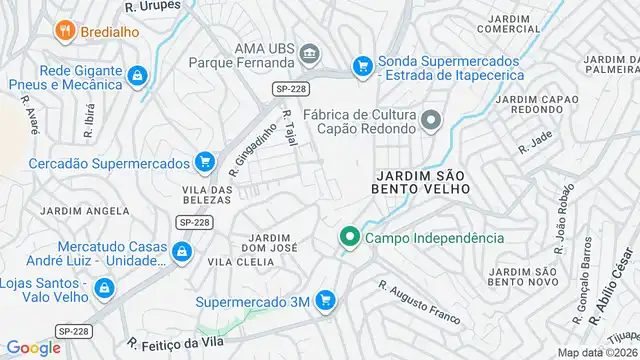 Mapa do bairro Conjunto Habitacional Parque Valo Velho II, Sao Paulo - SP