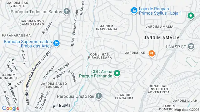Mapa do bairro Conjunto Habitacional Pirajussara, Sao Paulo - SP