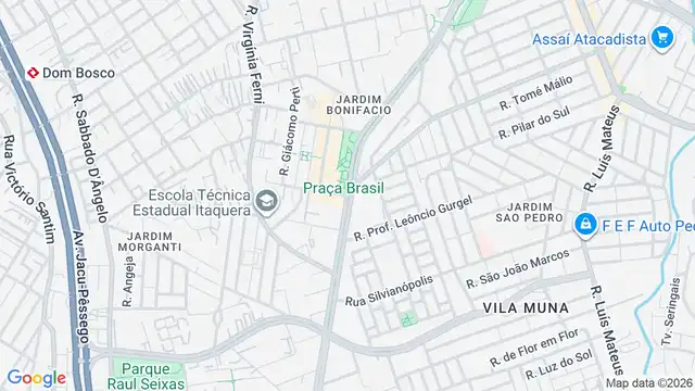 Mapa do bairro Conjunto Residencial José Bonifácio, Sao Paulo - SP