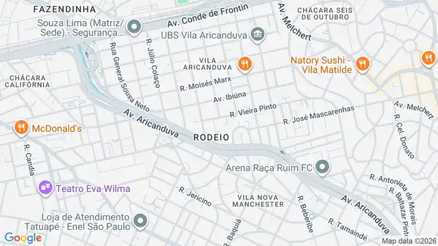 Mapa do bairro Conjunto Residencial Morada do Sol, Sao Paulo - SP