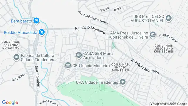 Mapa do bairro Conjunto Residencial Prestes Maia, Sao Paulo - SP