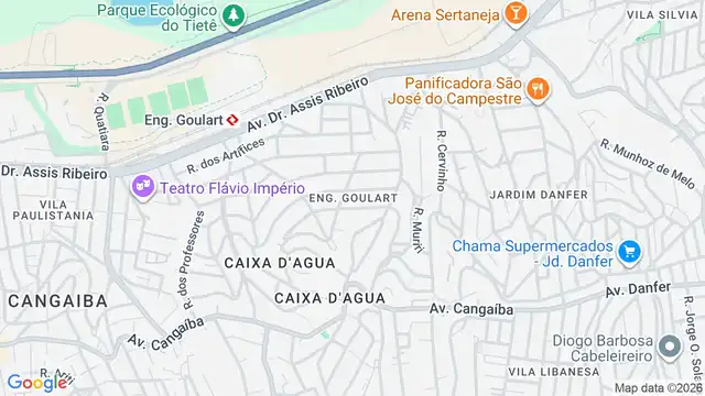 Mapa do bairro Engenheiro Goulart, Sao Paulo - SP