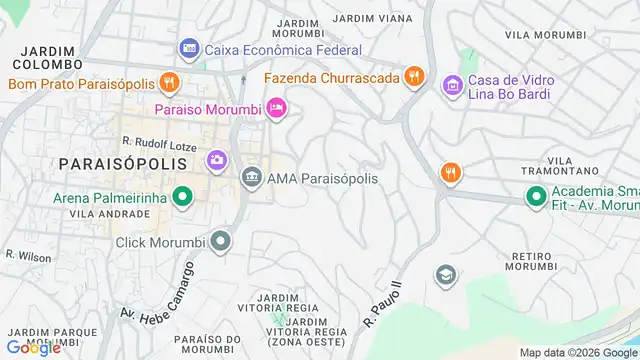 Mapa do bairro Fazenda Morumbi, Sao Paulo - SP