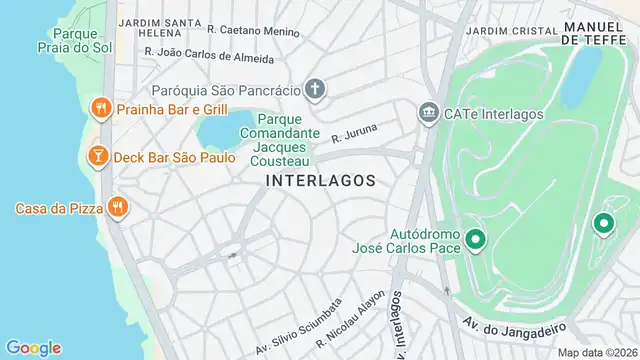 Mapa do bairro Interlagos, Sao Paulo - SP