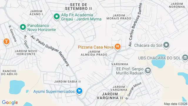 Mapa do bairro Jardim Almeida Prado, Sao Paulo - SP