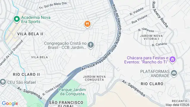 Mapa do bairro Jardim Alto Paulistano, Sao Paulo - SP