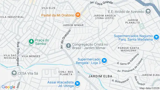 Mapa do bairro Jardim Alzira, Sao Paulo - SP