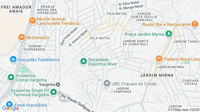 Mapa do bairro Jardim Arco-Iris, Sao Paulo - SP