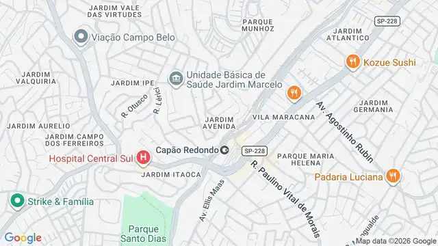 Mapa do bairro Jardim Avenida, Sao Paulo - SP