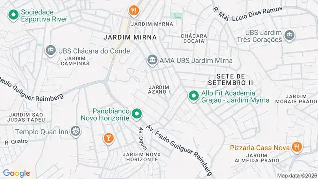 Mapa do bairro Jardim Azano I, Sao Paulo - SP