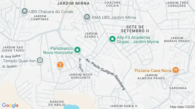 Mapa do bairro Jardim Azano II, Sao Paulo - SP