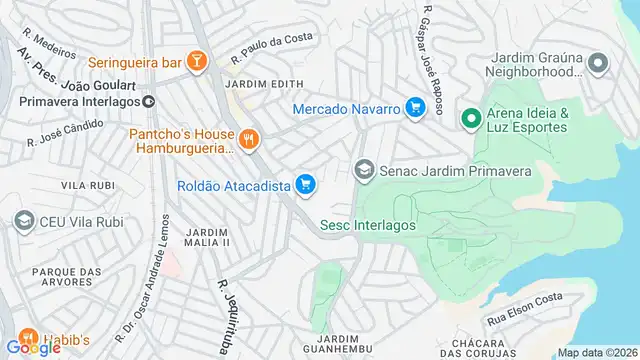 Mapa do bairro Jardim Bichinhos, Sao Paulo - SP
