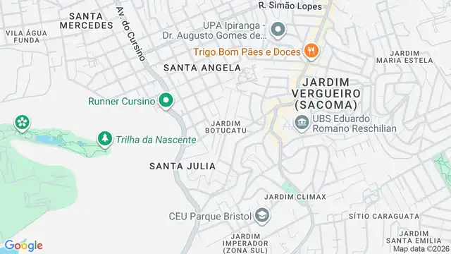 Mapa do bairro Jardim Botucatu, Sao Paulo - SP