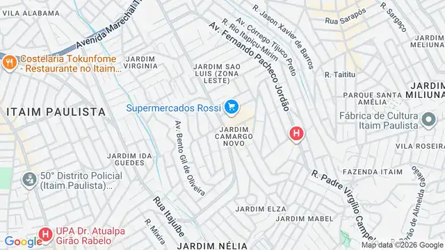 Mapa do bairro Jardim Camargo Novo, Sao Paulo - SP
