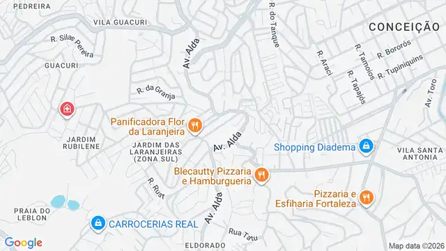 Mapa do bairro Jardim Castelo, Sao Paulo - SP