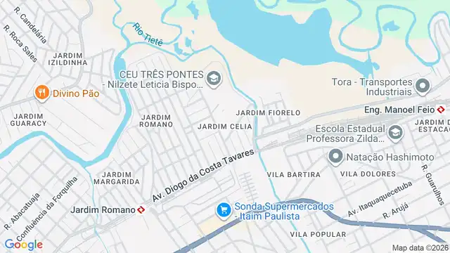 Mapa do bairro Jardim Celia, Sao Paulo - SP