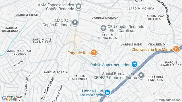 Mapa do bairro Jardim Clarice, Sao Paulo - SP