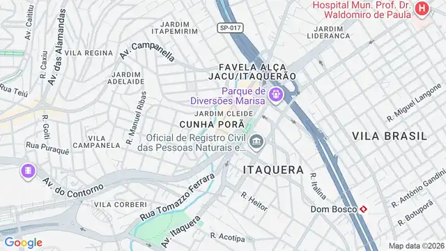 Mapa do bairro Jardim Cleide, Sao Paulo - SP