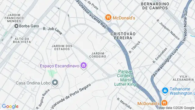Mapa do bairro Jardim Cordeiro, Sao Paulo - SP