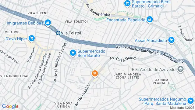 Mapa do bairro Jardim Cotiana, Sao Paulo - SP