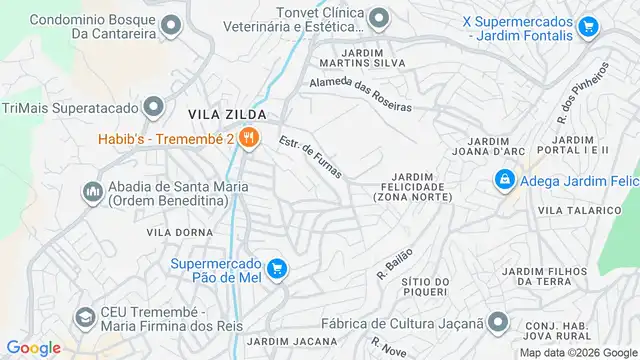 Mapa do bairro Jardim Cristina, Sao Paulo - SP