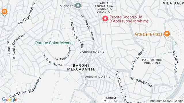 Mapa do bairro Jardim D'abril, Sao Paulo - SP