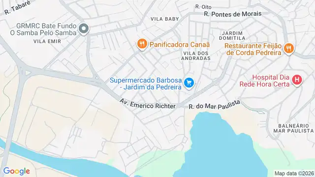 Mapa do bairro Jardim da Pedreira, Sao Paulo - SP