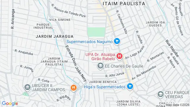 Mapa do bairro Jardim Dalmo, Sao Paulo - SP