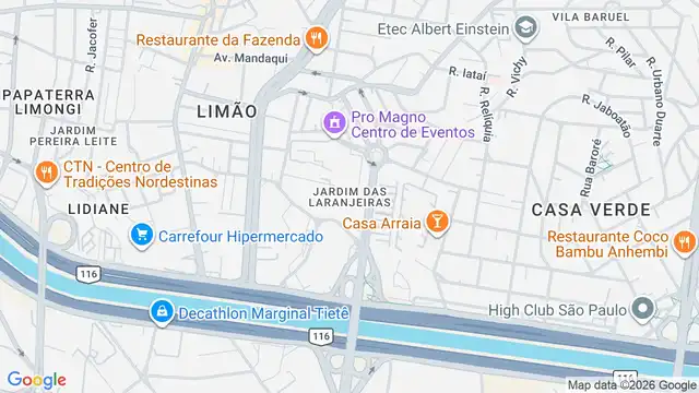 Mapa do bairro Jardim das Laranjeiras, Sao Paulo - SP