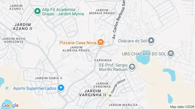 Mapa do bairro Jardim das Pedras(Zona Sul), Sao Paulo - SP