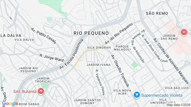 Mapa do bairro Jardim Dinorah, Sao Paulo - SP